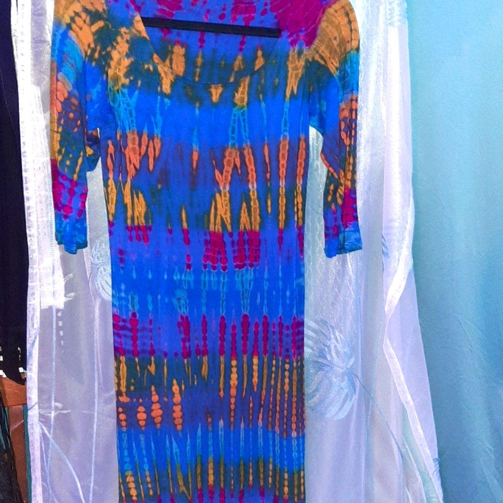 Tie Dye mid dress